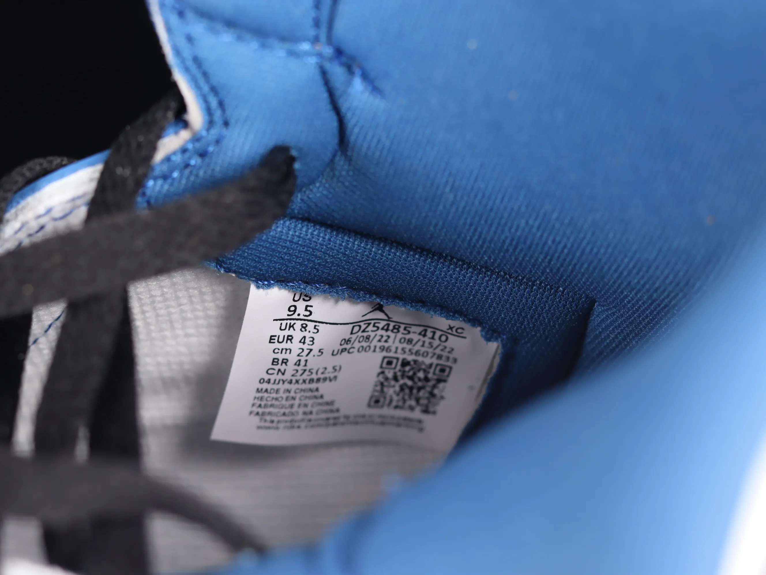 All categories Air Jordan Jordan series basketball shoes Air Jordan 1 High X version Air Jordan 1 High OG "True Blue" AJ1 Joe 1 white and blue color high-top basketball shoes DZ5485-410